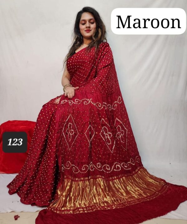 gajji silk bandhni - Image 3