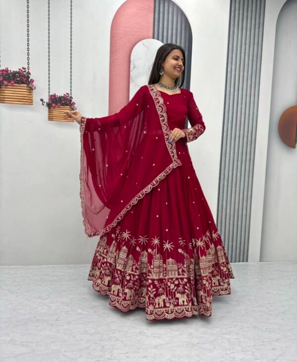 Fancy satin silk saree with separate designer blouse